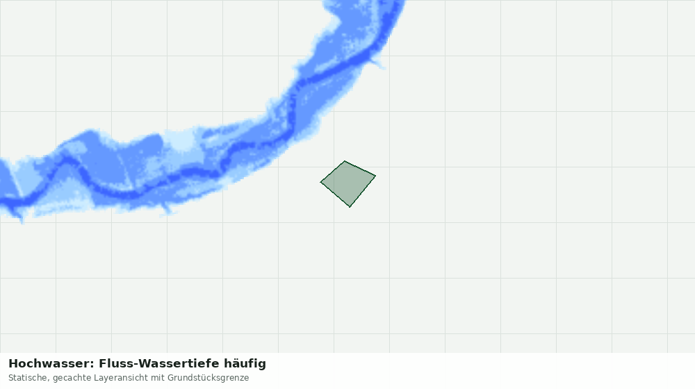 Statische Kartenansicht: Hochwasser: Fluss-Wassertiefe häufig