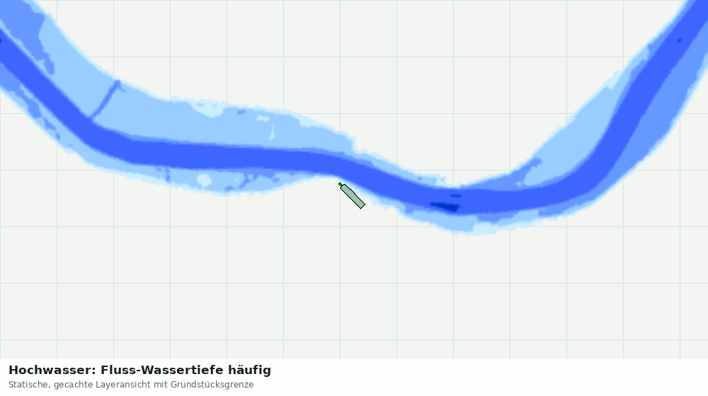 Statische Kartenansicht: Hochwasser: Fluss-Wassertiefe häufig