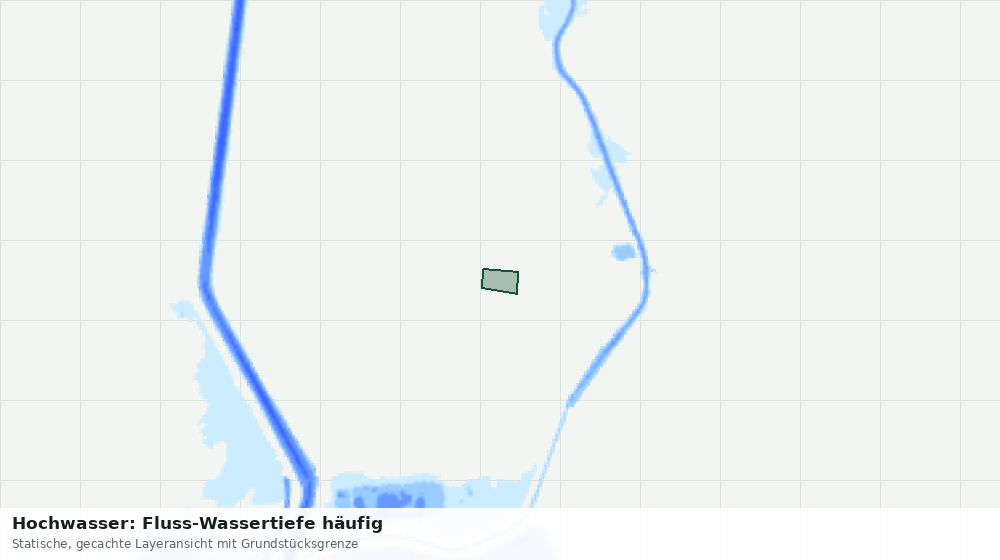Statische Kartenansicht: Hochwasser: Fluss-Wassertiefe häufig