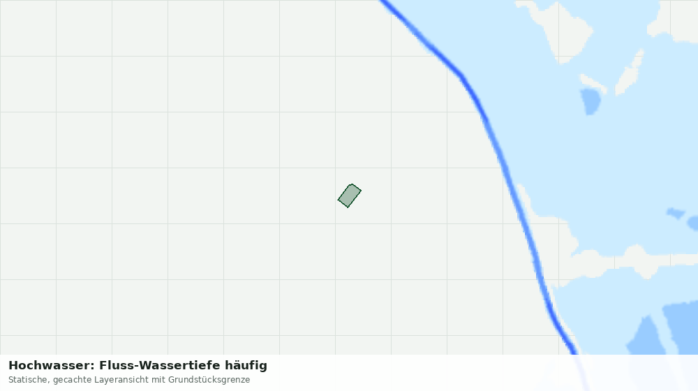 Statische Kartenansicht: Hochwasser: Fluss-Wassertiefe häufig