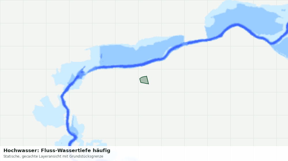 Statische Kartenansicht: Hochwasser: Fluss-Wassertiefe häufig