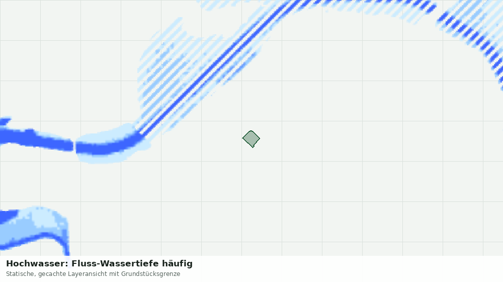Statische Kartenansicht: Hochwasser: Fluss-Wassertiefe häufig