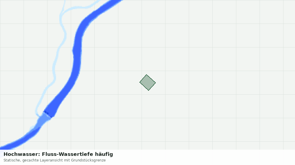Statische Kartenansicht: Hochwasser: Fluss-Wassertiefe häufig