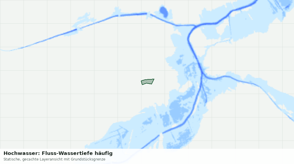 Statische Kartenansicht: Hochwasser: Fluss-Wassertiefe häufig