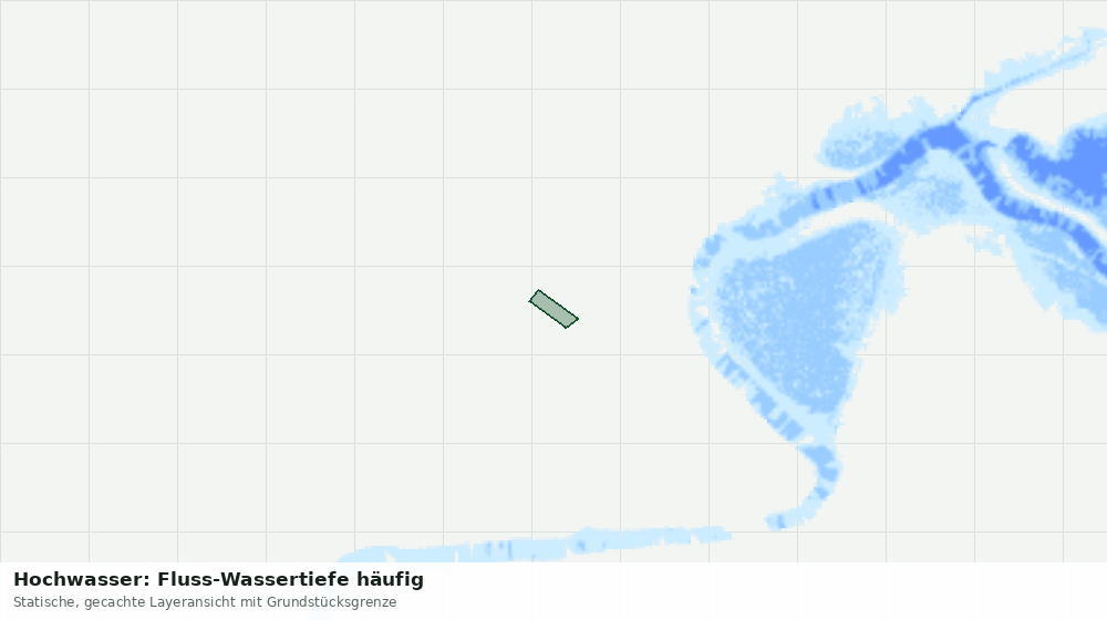 Statische Kartenansicht: Hochwasser: Fluss-Wassertiefe häufig