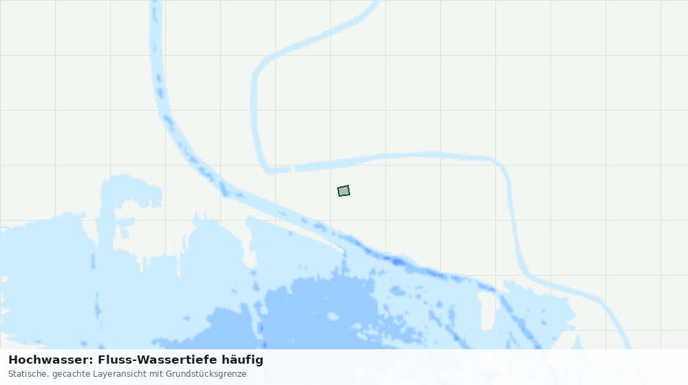 Statische Kartenansicht: Hochwasser: Fluss-Wassertiefe häufig