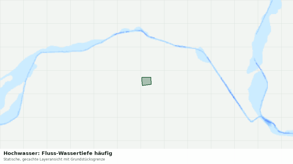 Statische Kartenansicht: Hochwasser: Fluss-Wassertiefe häufig