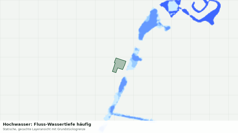 Statische Kartenansicht: Hochwasser: Fluss-Wassertiefe häufig