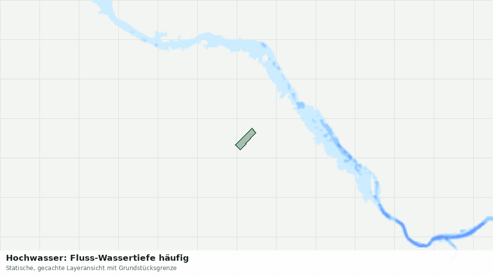 Statische Kartenansicht: Hochwasser: Fluss-Wassertiefe häufig