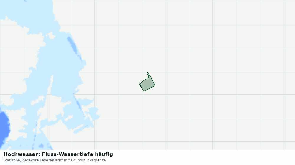 Statische Kartenansicht: Hochwasser: Fluss-Wassertiefe häufig