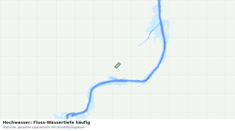 Statische Kartenansicht: Hochwasser: Fluss-Wassertiefe häufig