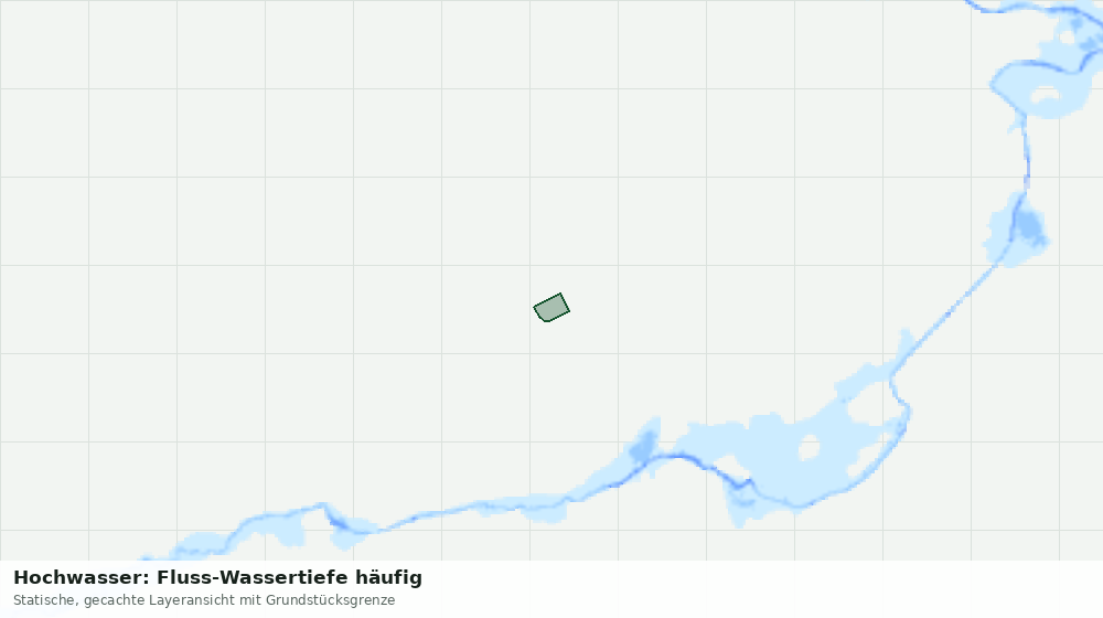 Statische Kartenansicht: Hochwasser: Fluss-Wassertiefe häufig