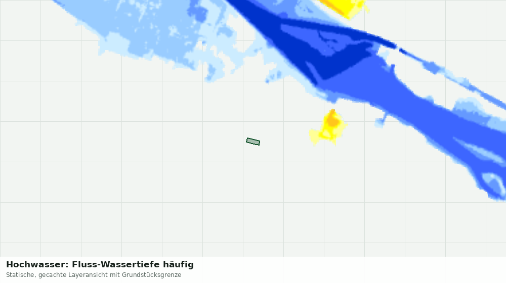 Statische Kartenansicht: Hochwasser: Fluss-Wassertiefe häufig