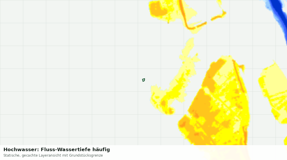 Statische Kartenansicht: Hochwasser: Fluss-Wassertiefe häufig