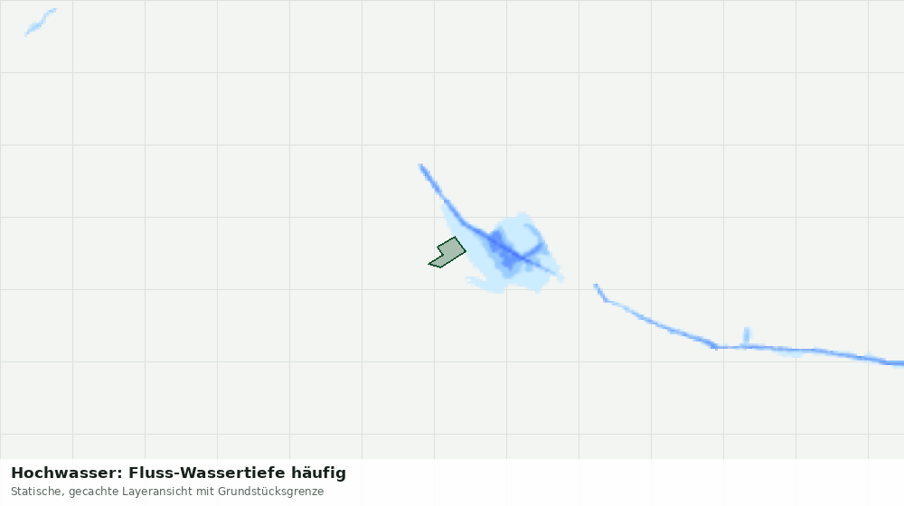 Statische Kartenansicht: Hochwasser: Fluss-Wassertiefe häufig