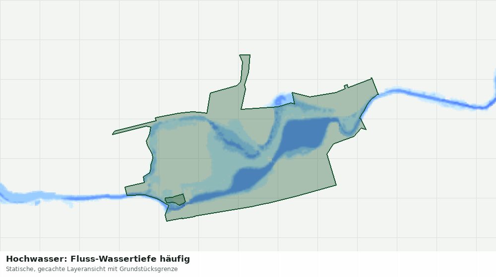 Statische Kartenansicht: Hochwasser: Fluss-Wassertiefe häufig