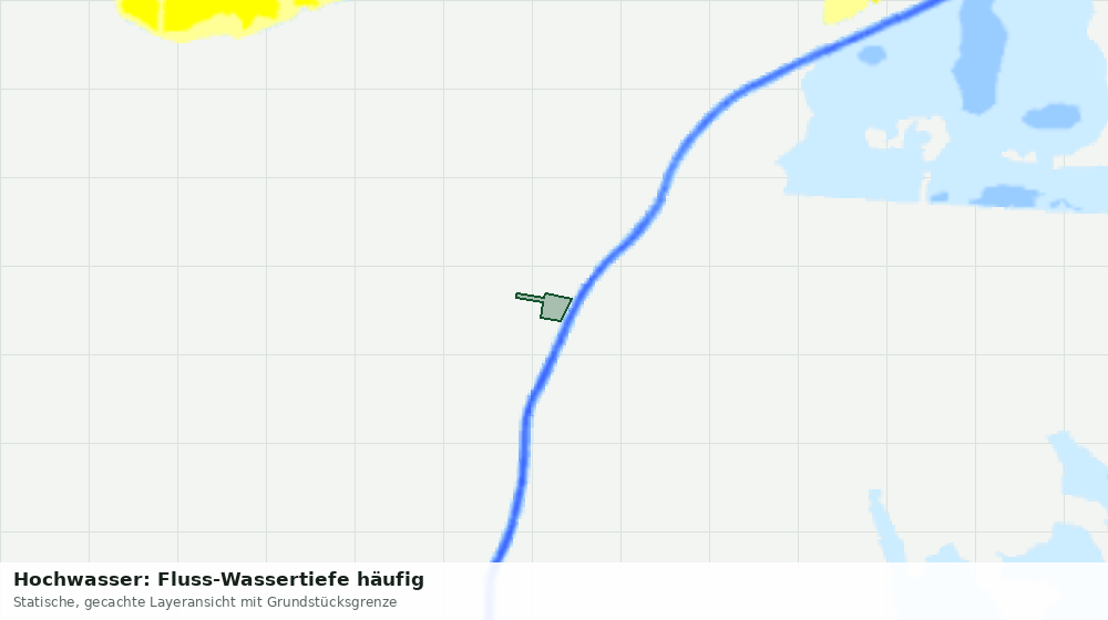 Statische Kartenansicht: Hochwasser: Fluss-Wassertiefe häufig