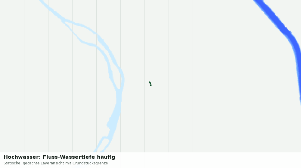 Statische Kartenansicht: Hochwasser: Fluss-Wassertiefe häufig
