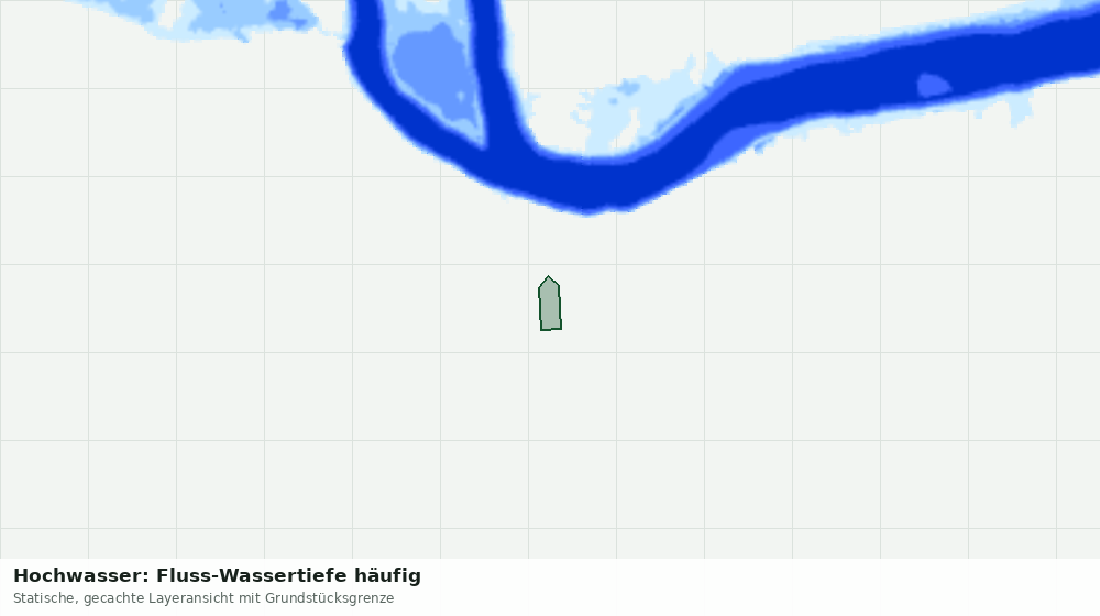 Statische Kartenansicht: Hochwasser: Fluss-Wassertiefe häufig