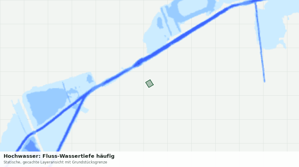 Statische Kartenansicht: Hochwasser: Fluss-Wassertiefe häufig