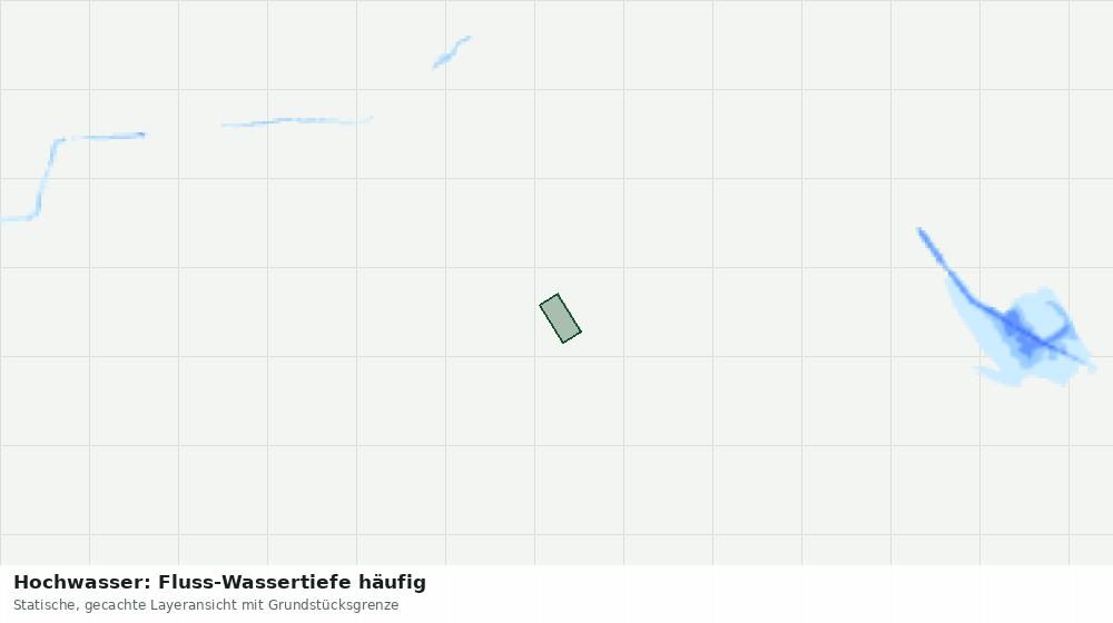 Statische Kartenansicht: Hochwasser: Fluss-Wassertiefe häufig