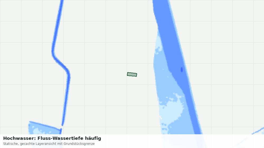 Statische Kartenansicht: Hochwasser: Fluss-Wassertiefe häufig