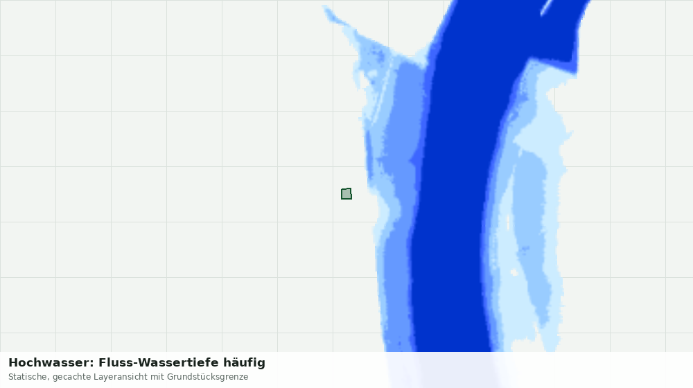 Statische Kartenansicht: Hochwasser: Fluss-Wassertiefe häufig