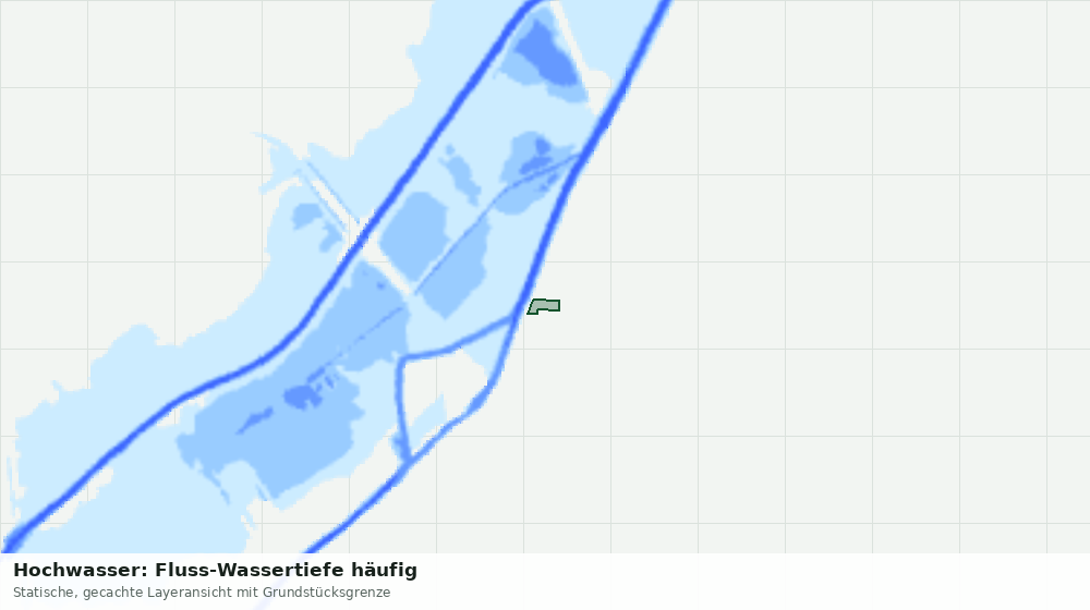 Statische Kartenansicht: Hochwasser: Fluss-Wassertiefe häufig