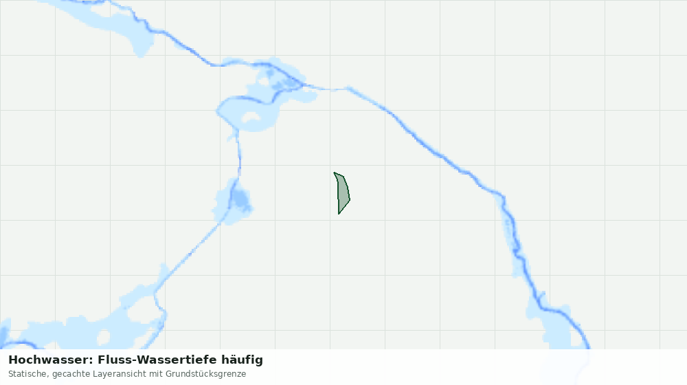 Statische Kartenansicht: Hochwasser: Fluss-Wassertiefe häufig