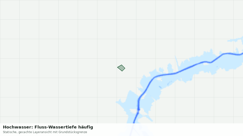 Statische Kartenansicht: Hochwasser: Fluss-Wassertiefe häufig
