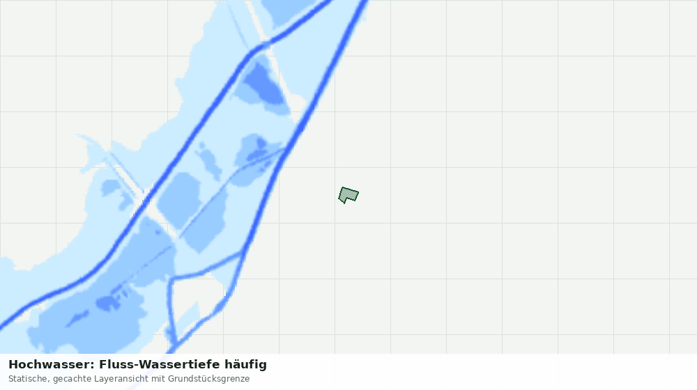 Statische Kartenansicht: Hochwasser: Fluss-Wassertiefe häufig