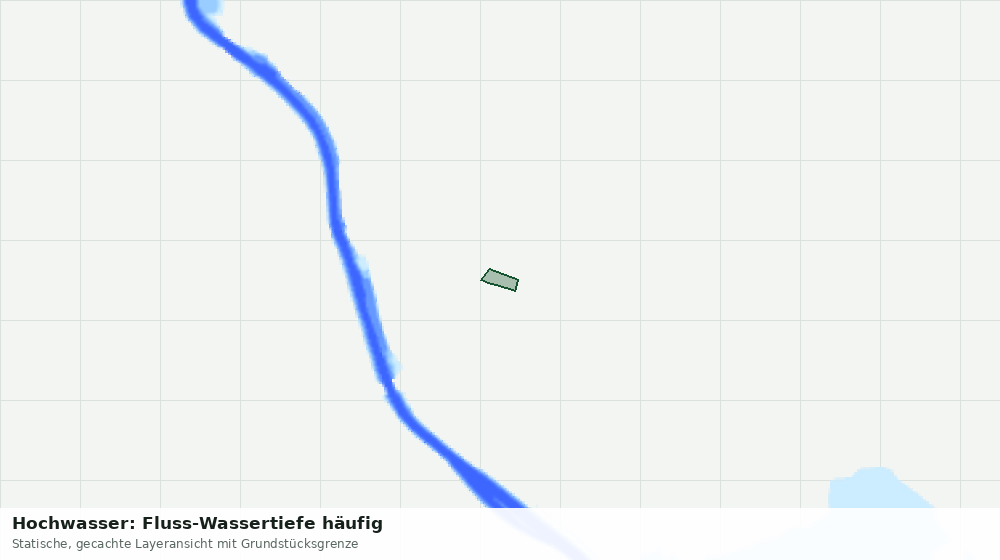 Statische Kartenansicht: Hochwasser: Fluss-Wassertiefe häufig