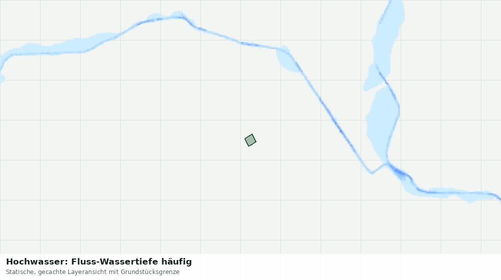 Statische Kartenansicht: Hochwasser: Fluss-Wassertiefe häufig