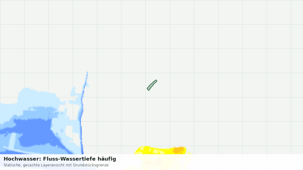 Statische Kartenansicht: Hochwasser: Fluss-Wassertiefe häufig