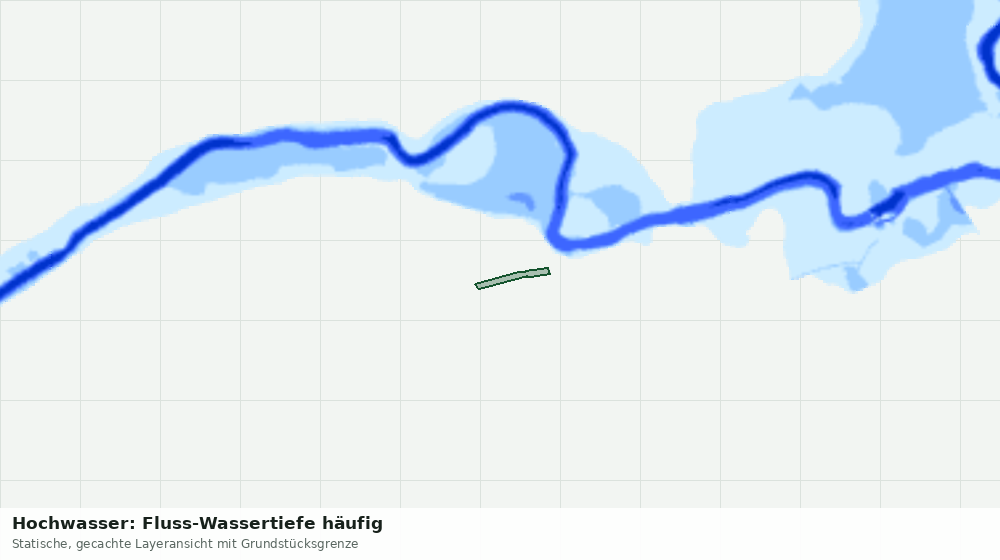 Statische Kartenansicht: Hochwasser: Fluss-Wassertiefe häufig