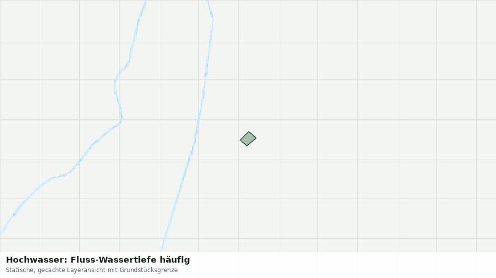 Statische Kartenansicht: Hochwasser: Fluss-Wassertiefe häufig