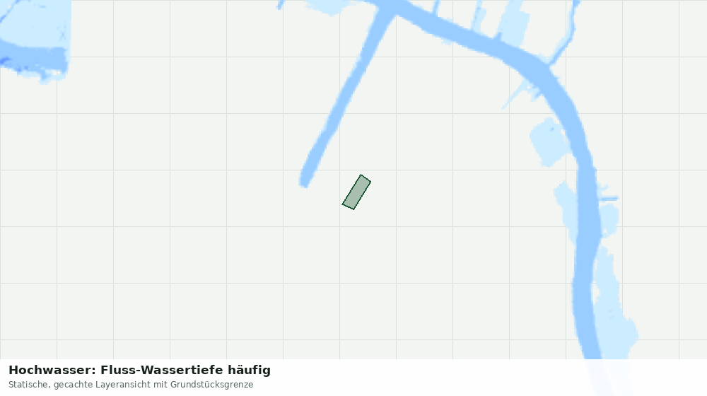 Statische Kartenansicht: Hochwasser: Fluss-Wassertiefe häufig