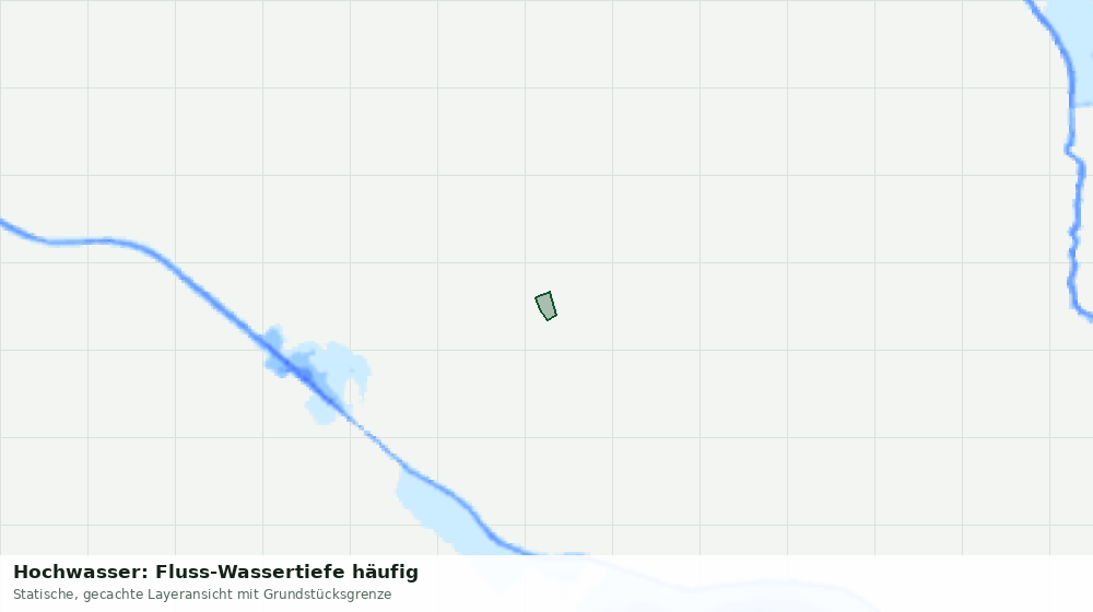 Statische Kartenansicht: Hochwasser: Fluss-Wassertiefe häufig