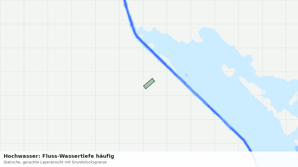 Statische Kartenansicht: Hochwasser: Fluss-Wassertiefe häufig