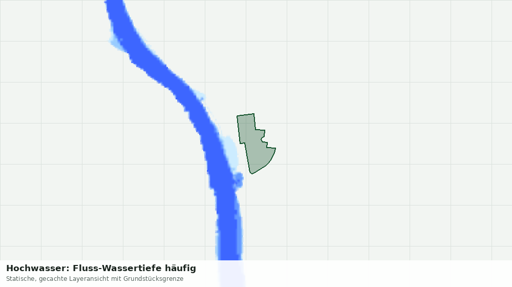 Statische Kartenansicht: Hochwasser: Fluss-Wassertiefe häufig