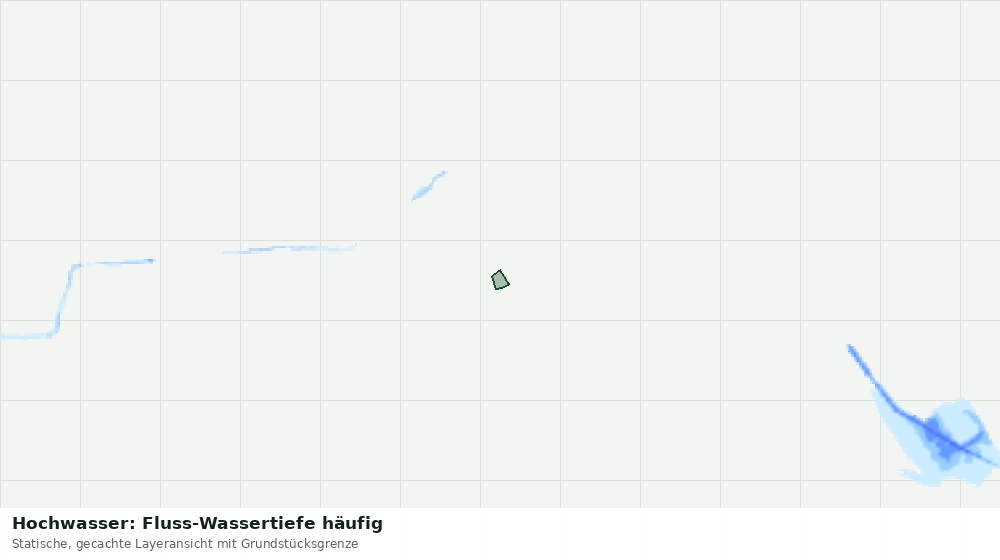 Statische Kartenansicht: Hochwasser: Fluss-Wassertiefe häufig