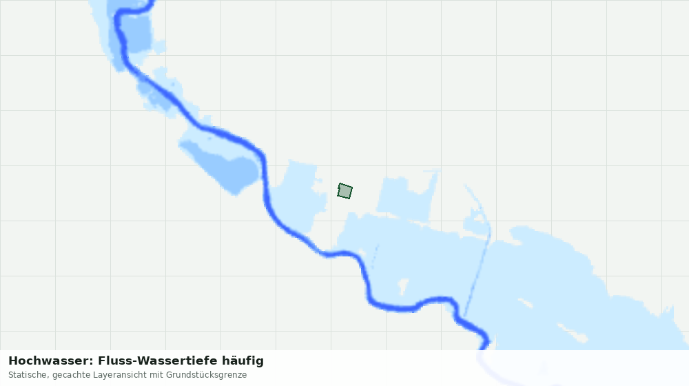 Statische Kartenansicht: Hochwasser: Fluss-Wassertiefe häufig