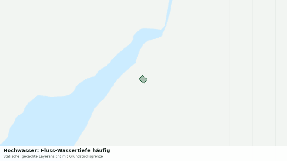 Statische Kartenansicht: Hochwasser: Fluss-Wassertiefe häufig