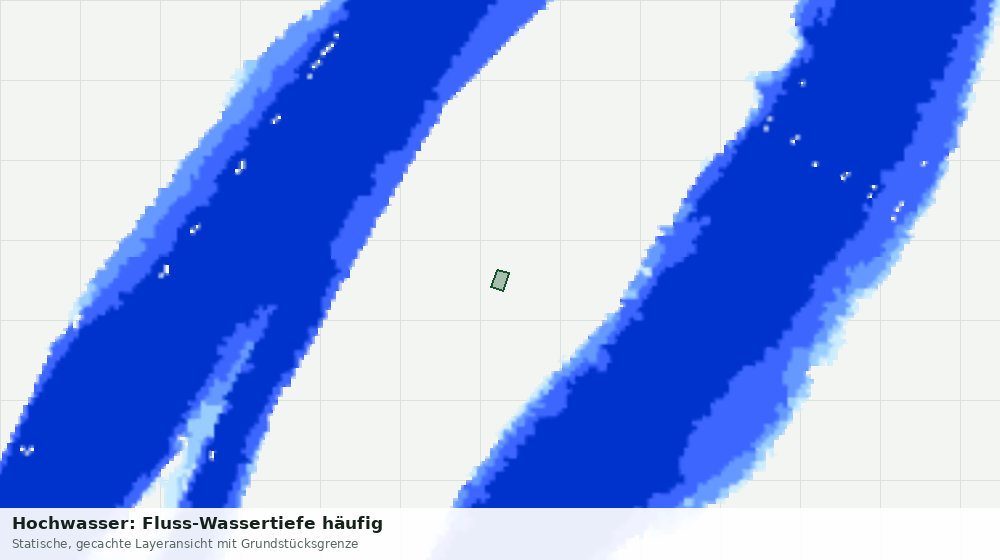 Statische Kartenansicht: Hochwasser: Fluss-Wassertiefe häufig