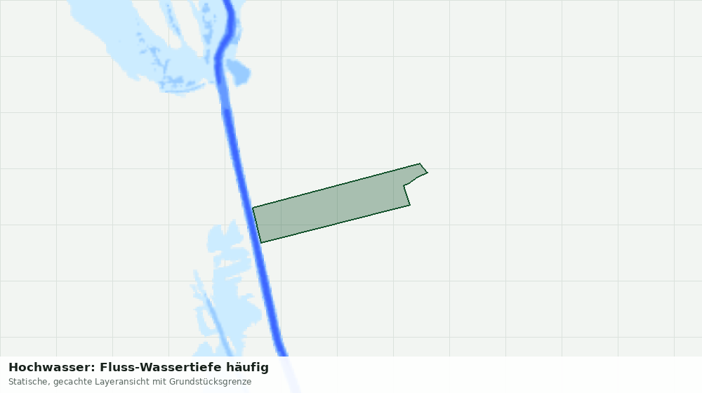 Statische Kartenansicht: Hochwasser: Fluss-Wassertiefe häufig