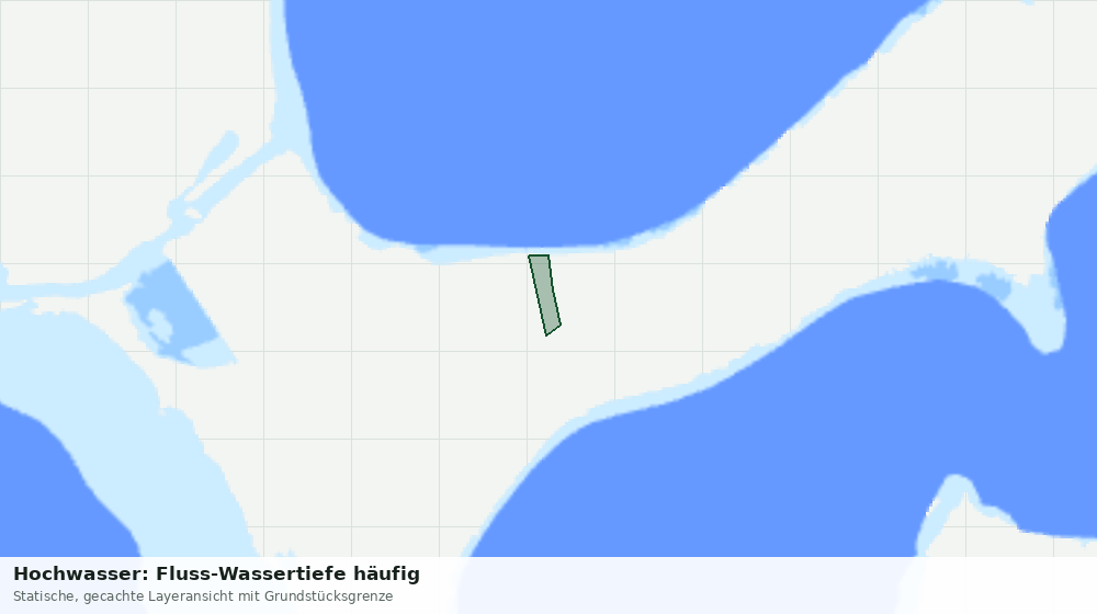 Statische Kartenansicht: Hochwasser: Fluss-Wassertiefe häufig