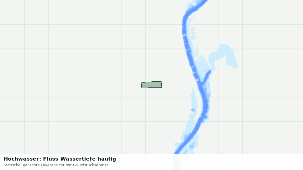 Statische Kartenansicht: Hochwasser: Fluss-Wassertiefe häufig