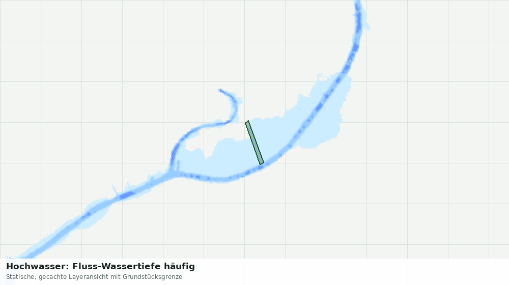 Statische Kartenansicht: Hochwasser: Fluss-Wassertiefe häufig