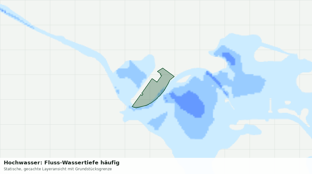 Statische Kartenansicht: Hochwasser: Fluss-Wassertiefe häufig