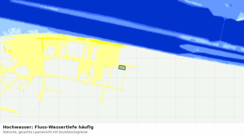 Statische Kartenansicht: Hochwasser: Fluss-Wassertiefe häufig